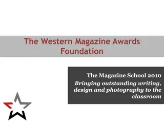 The Western Magazine Awards Foundation and Vancouver Review: Celebrating Excellence in Western Canadian Editorial Work