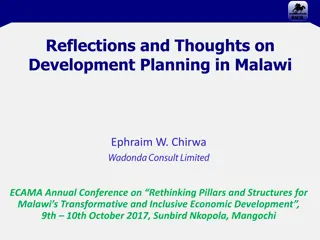 Development Planning in Malawi: Reflections and Shifts