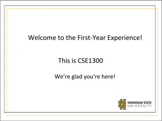 Essential Information for CSE1300 First-Year Experience Students