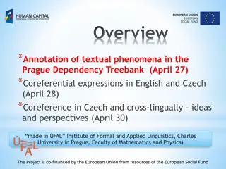 Prague Dependency Treebank: Coreference Annotations and Coherence Analysis