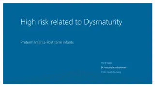 High-Risk Factors Related to Premature and Dysmature Infants