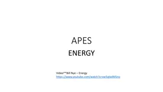 Energy: Basics, Laws, Sources, and Consumption