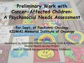 Psychosocial Needs of Children with Cancer: Project Insights