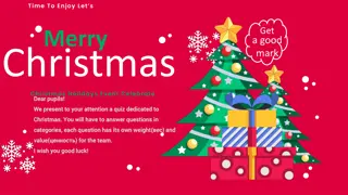 Quiz Dedicated to Christmas Traditions, Symbols, Songs, and Treats