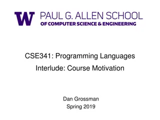 Exploring Fundamental Concepts in Programming Languages