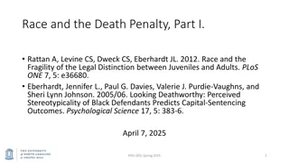 Race and the Death Penalty Research Findings