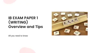 IB Exam Paper 1 Writing Overview & Tips - All You Need to Know