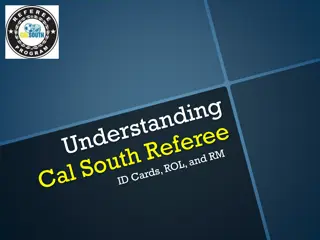Key Notes for Online Registration & Referee Certification | Cal South System