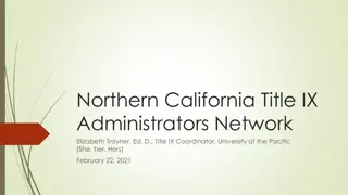 Northern California Title IX Administrators Network