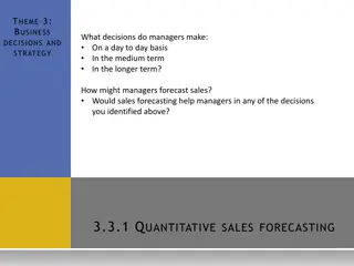 Sales Forecasting Techniques for Business Decisions
