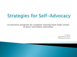 Supporting Student Transition to Post-Secondary Education: Best Practices and Learning Strategies
