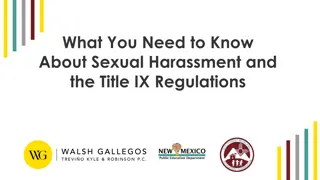 Title IX Regulations and Sexual Harassment Impact