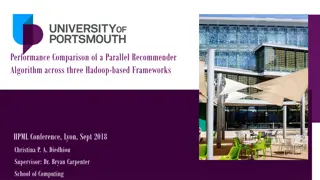 Parallel Recommender Algorithm Performance Comparison in Hadoop-Based Frameworks