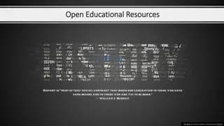 Benefits and Barriers of Open Educational Resources