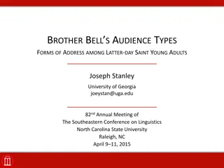 Exploring Forms of Address Among Latter-day Saint Young Adults