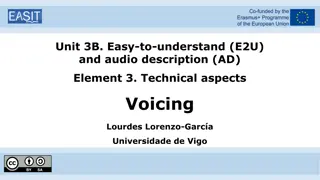 Voicing Software for Audio Description