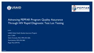 Advancing PEPFAR Program Quality Assurance Through HIV Rapid Diagnostic Test Lot Testing
