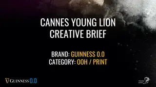 Innovative Campaign Brief for Guinness Zero: Make Non-Alcoholic Beer Cool!