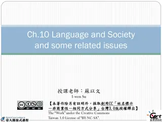 Language and Society: Accents, English Varieties, and World Englishes