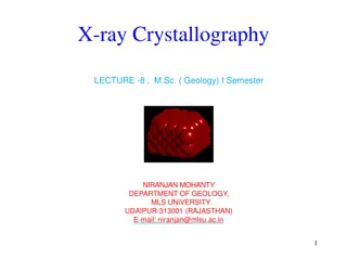 X-ray Crystallography in Geology: Discoveries and Applications