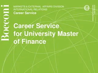 University Master of Finance Career Services | Bocconi Job Opportunities