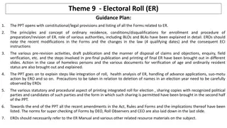 Electoral Roll Guidance and Constitutional Provisions