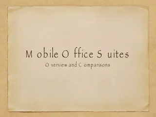 Mobile Office Suites Overview and Comparisons