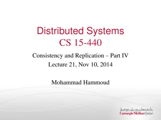 Consistency Models and Replica Management in Distributed Systems