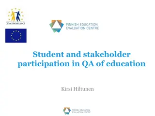 Enhancing Student Engagement and Participation in Quality Assurance of Education