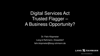 Digital Services Act Trusted Flagger: Business Opportunity and Legal Framework