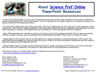 Virtual Science Classroom Resources and PowerPoint Presentations