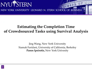 Estimating Completion Times in Crowdsourcing Using Survival Analysis
