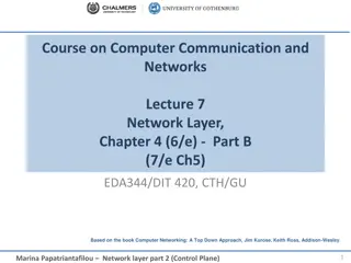 Computer Communication and Networks: Network Layer Overview