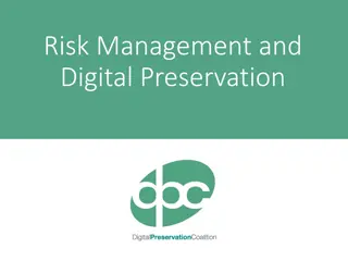 Risk Management Basics for Digital Preservation