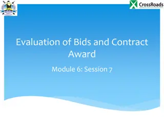 Bid Evaluation Process for Road Works and Services: Key Guidelines and Committees