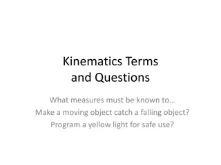Kinematics: Measures and Formulas
