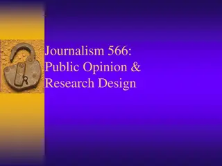 Public Opinion Research Design: Epistemology & Scientific Investigation