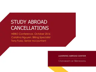 Financial Considerations for Study Abroad Cancellations