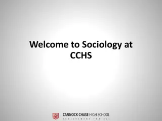 Sociology Studies at CCHS: Education, Families, Research Methods