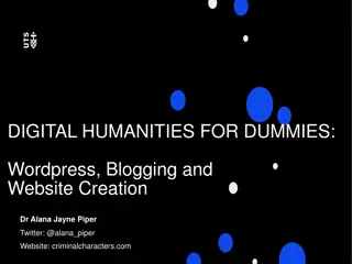 Digital Humanities Blogging & Website Creation Tips