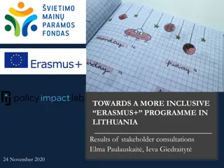 Enhancing Inclusivity in Erasmus+ Program in Lithuania