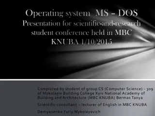History and Impact of MS-DOS Operating System