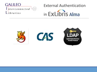External Authentication and User Types in Alma