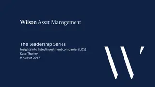 Insights into Listed Investment Companies (LICs) Benefits and Assessment