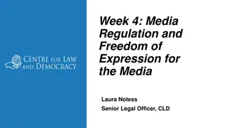 Media Regulation Principles and Practices