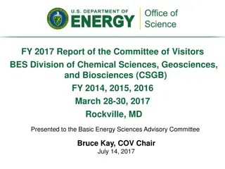 Report of FY 2017 Committee of Visitors in CSGB Division