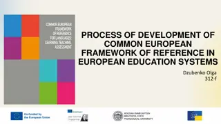 Common European Framework of Reference in Education Systems