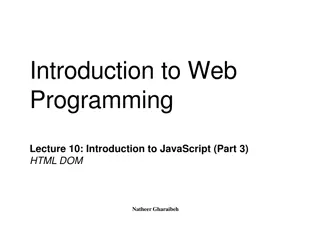 HTML Document Object Model (DOM) Fundamentals