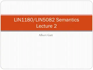 Central Concepts in Semantics: Understanding Language and Reality