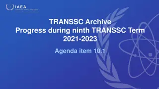 TRANSSC Archive Progress and Completed Actions 2021-2023 Term